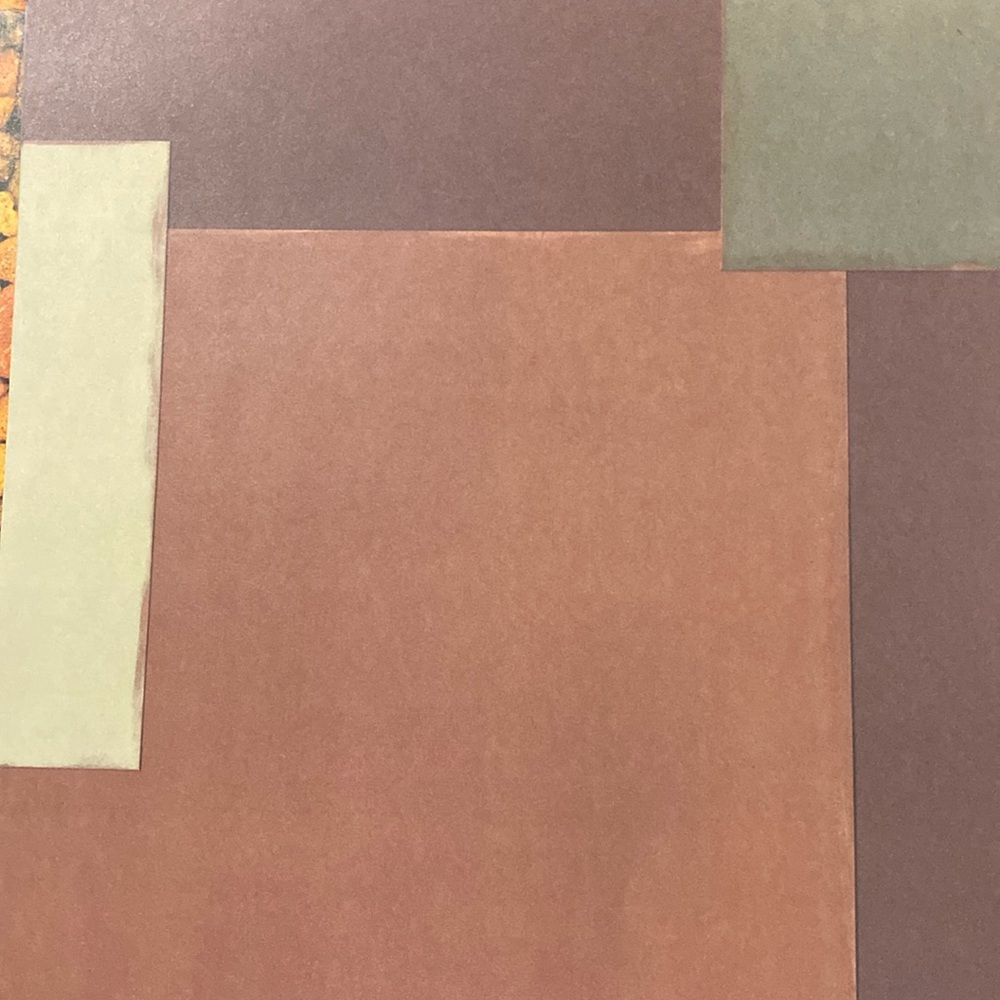 24 Ct Pixie Press scrapbook paper #PXAC102 antique charms fall blocks new Vtg